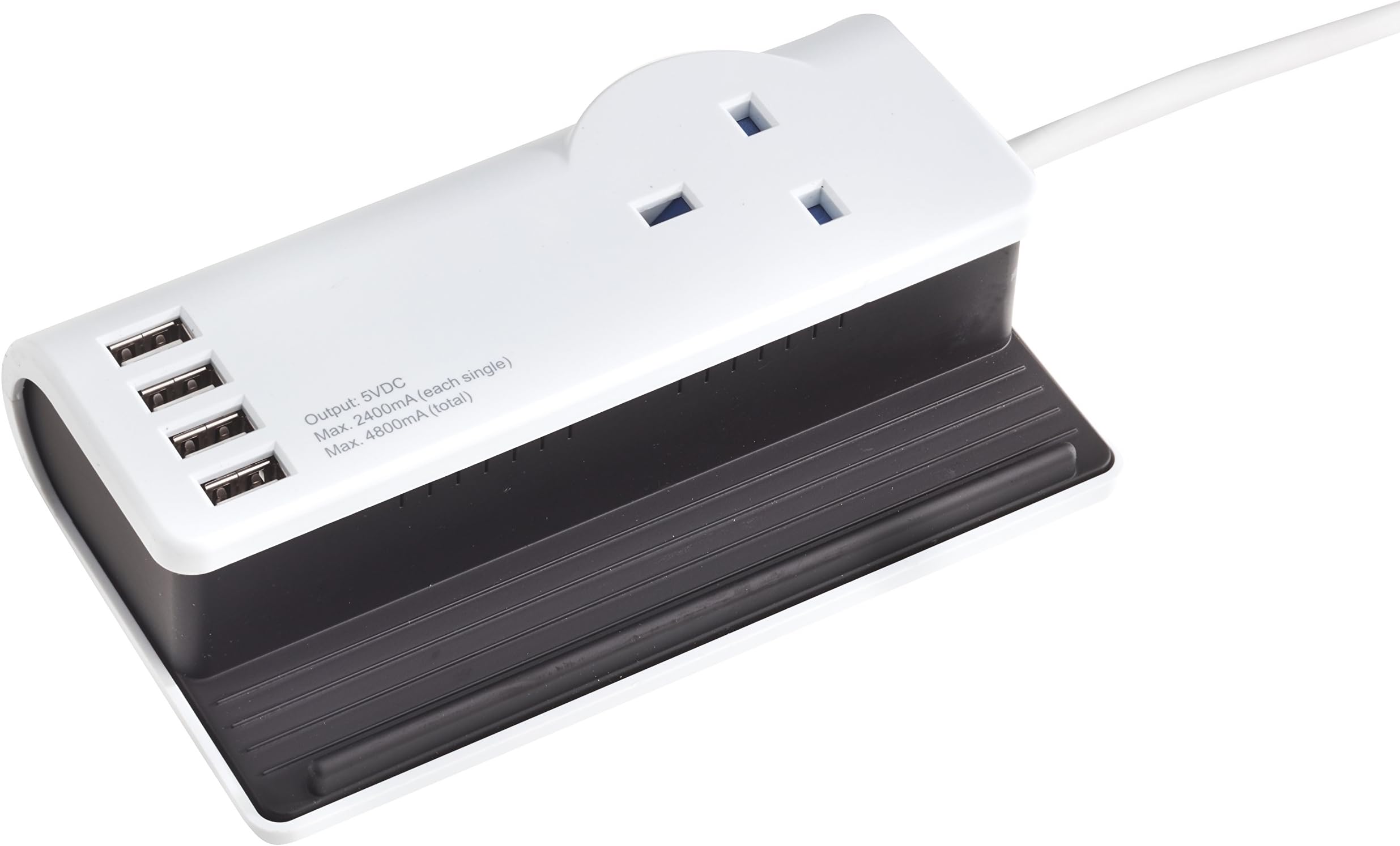 SMJ ElectricalSMJSDESKT Desktop Charging Station with USB - Black/White
