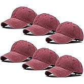 Ultrafun Unisex Vintage Baseball Cap Washed Distressed Plain Blank Baseball Hat Adjustable Dad Hat for Outdoor Sports