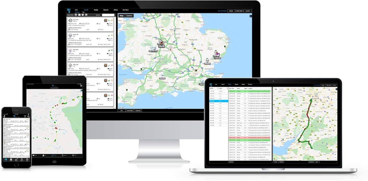 TruTrak FMT100 GPS Vehicle Tracking Device Van, Motorbike, Caravan, Motorhome, Tractor, Farm