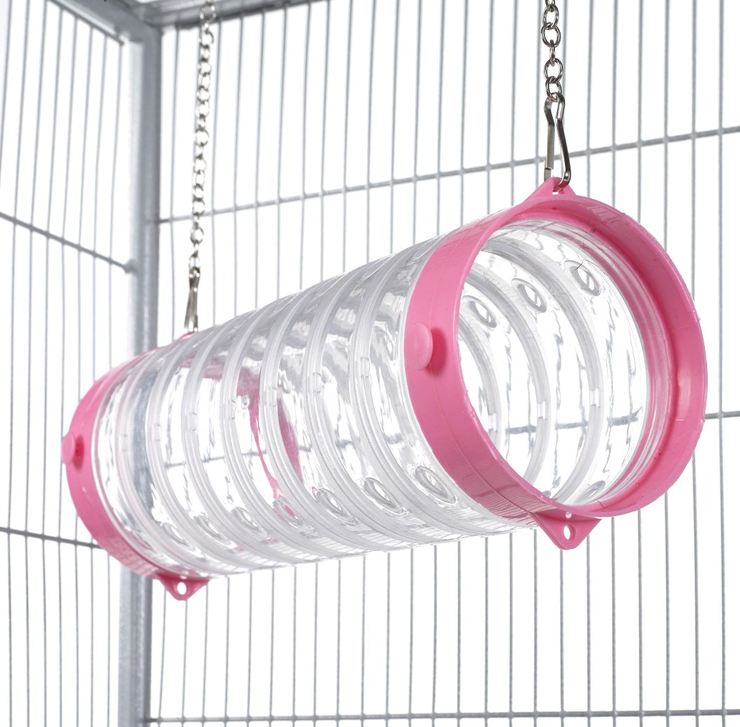 Little Friends Pink Limited Edition Clear Straight Ferret Tube with Chains