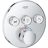GROHE 29138000 29138 Round US Chrome Thm Smartcontrol 3,Starlight Chrome