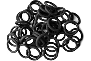 VRASLY 50 Pack Oil Drain Plug O-Ring #11105, Motorcycle Drain Plug O-Rings Replacement, Nitrile Rubber O Ring Gasket Ring Compatible with Harley Davidson(Black)