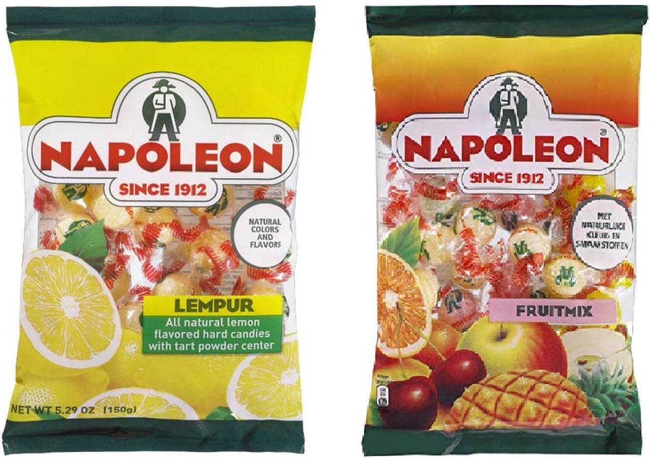 Napoleon Lemon Lempur & Fruit Mix Hard Candies - 2 Pack