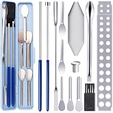 Filling Tools kit - Home &amp; Labs Supplies with Empty Funnel Tray and Spoon Scoops Spatula Tamper Quickly Maker All Size 000 00 0 1 2 3 4 5
