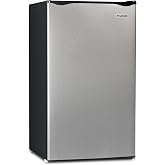 Igloo 3.2 Cu.Ft. Mini Fridge with Freezer - Single Door Compact Refrigerator with Glass Shelves for Homes, Dorms &amp; Offices- Keep Snacks, Drinks &amp; Frozen Foods Cool with Temperature Control Mini Fridge