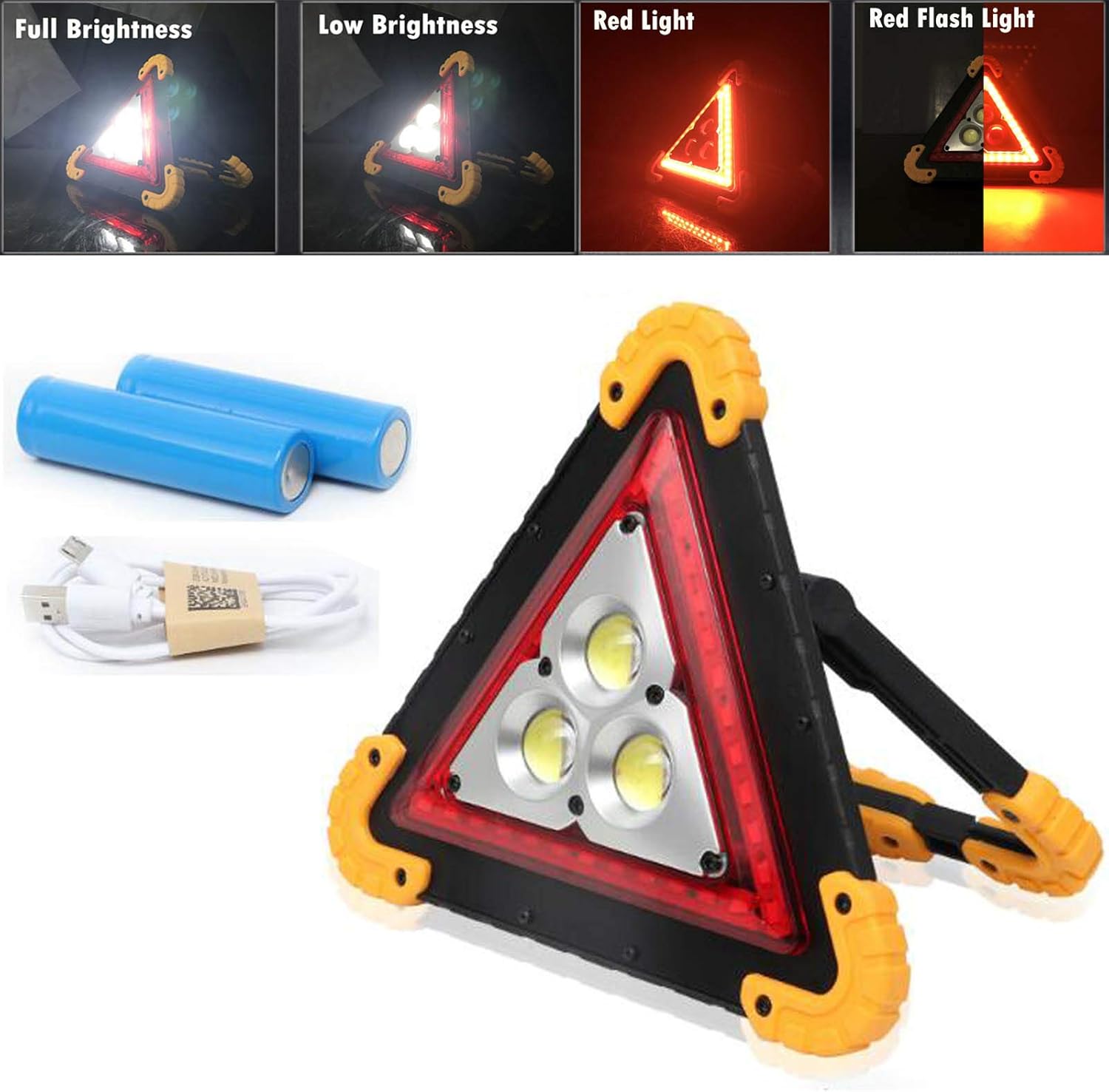 Portable Rechargeable LED Work Light Outdoor Triangle