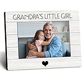 DUXMNAMG Grandpa 4x6 Picture Frame, Grandpa Photo Frame, Granddaughter Picture Frame, Gifts for Grandpa from Granddaughter Grandkids, Grandpa’s Little Girl Picture Photo Frames for Desk Shelf Decor