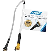 Camco RV Holding Tank Swivel Stik Rinser - Features Powerful Rotary Cleaning Action & 34-Inches of Flexible Reach - Equipped 