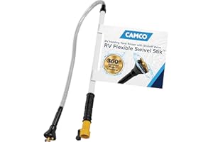 Camco Camper/RV Holding Tank Swivel Stik Rinser | Features Powerful Rotary Cleaning Action & 34-Inches of Flexible Reach | Eq