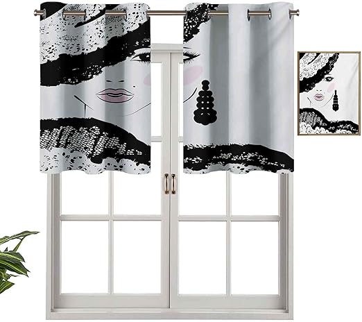 Hiiiman Cortinas opacas con aislamiento térmico para decoración del