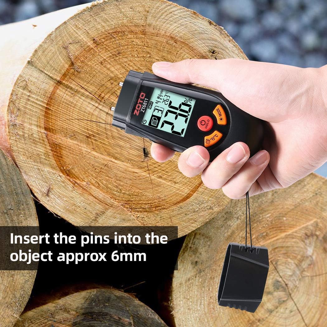 Walls and Carpet Ceilings Digital Water Leak Detector with Large LCD