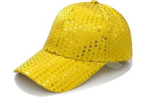 YeeHeen Sequins Baseball Cap Glitter Hat for Boy Girls Shiny Hip Hop Hat
