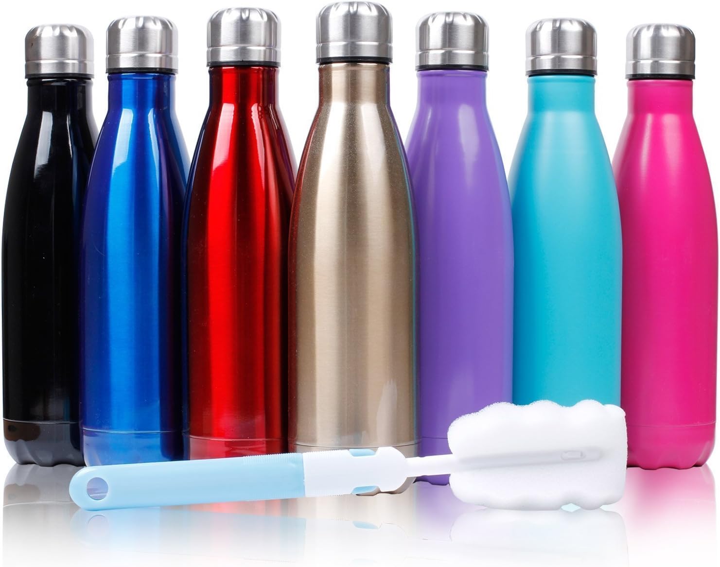 Sfee 17oz Double Wall Vacuum Insulated Stainless Steel Water Bottle