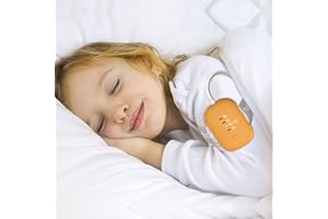 FENCY Bed Wetting Alarm for Kids Children, USB Rechargeable, 3 Working Modes, Pee Alarm with Sounds and Vibration, Potty Training Alarm for Boys and Girls (Orange)