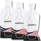 JIMMY THE FOX | Reusable Wine Bags for Travel | 3-Pack | Durable Triple-Layer Bottle Protector Sleeve | Leak-Proof & Impact-Resistant | Airplane & Cruise Luggage | Wine Lover Gifts - Bottle America