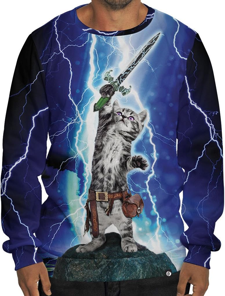 Beloved Shirts Cat Hero Sweatshirt - As Seen On Shark Tank - Small