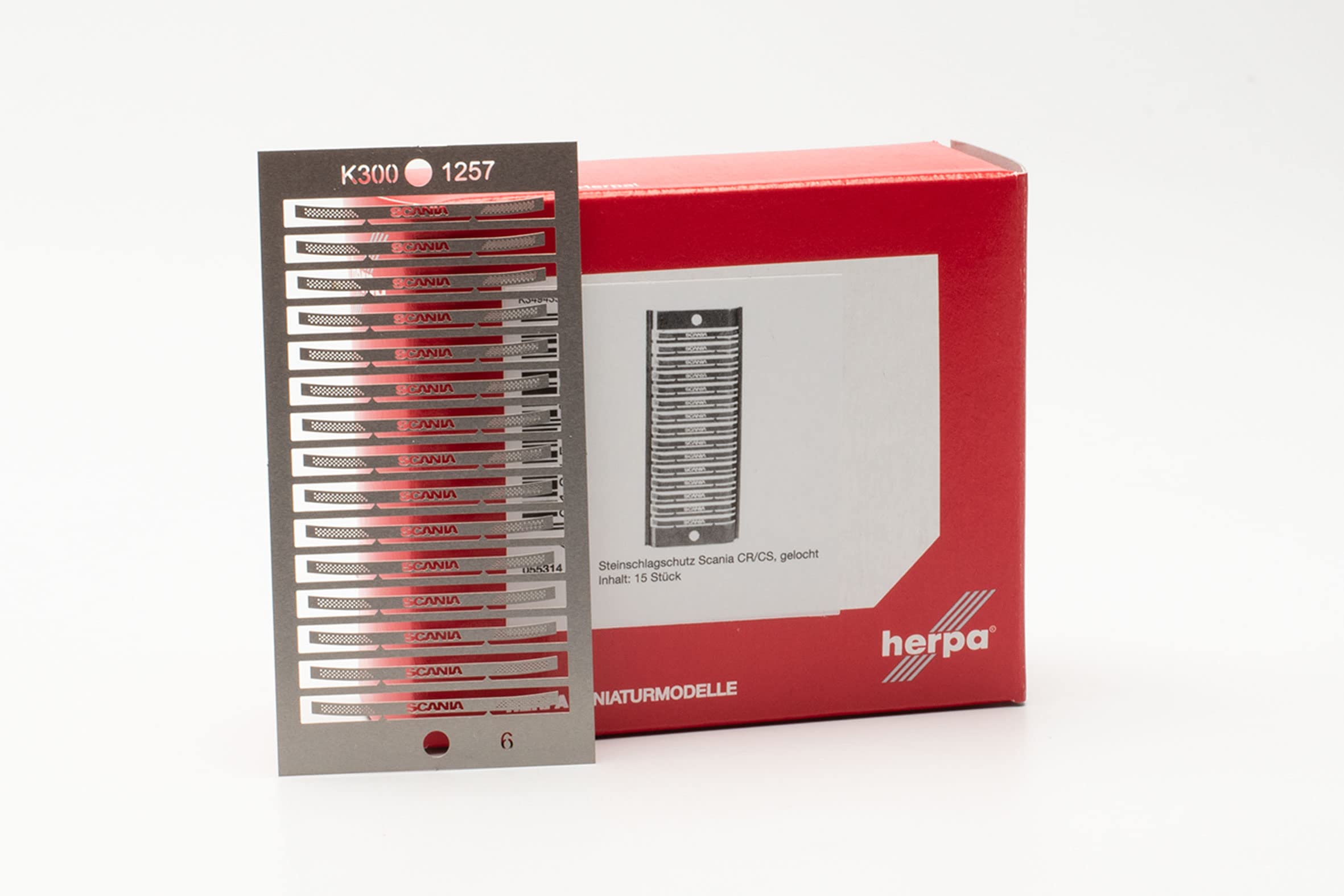 herpa 055314 Stone Chip Protection Perforated Scania CR/CS (Pack of 15) Crafts, Accessories, Model Making, White