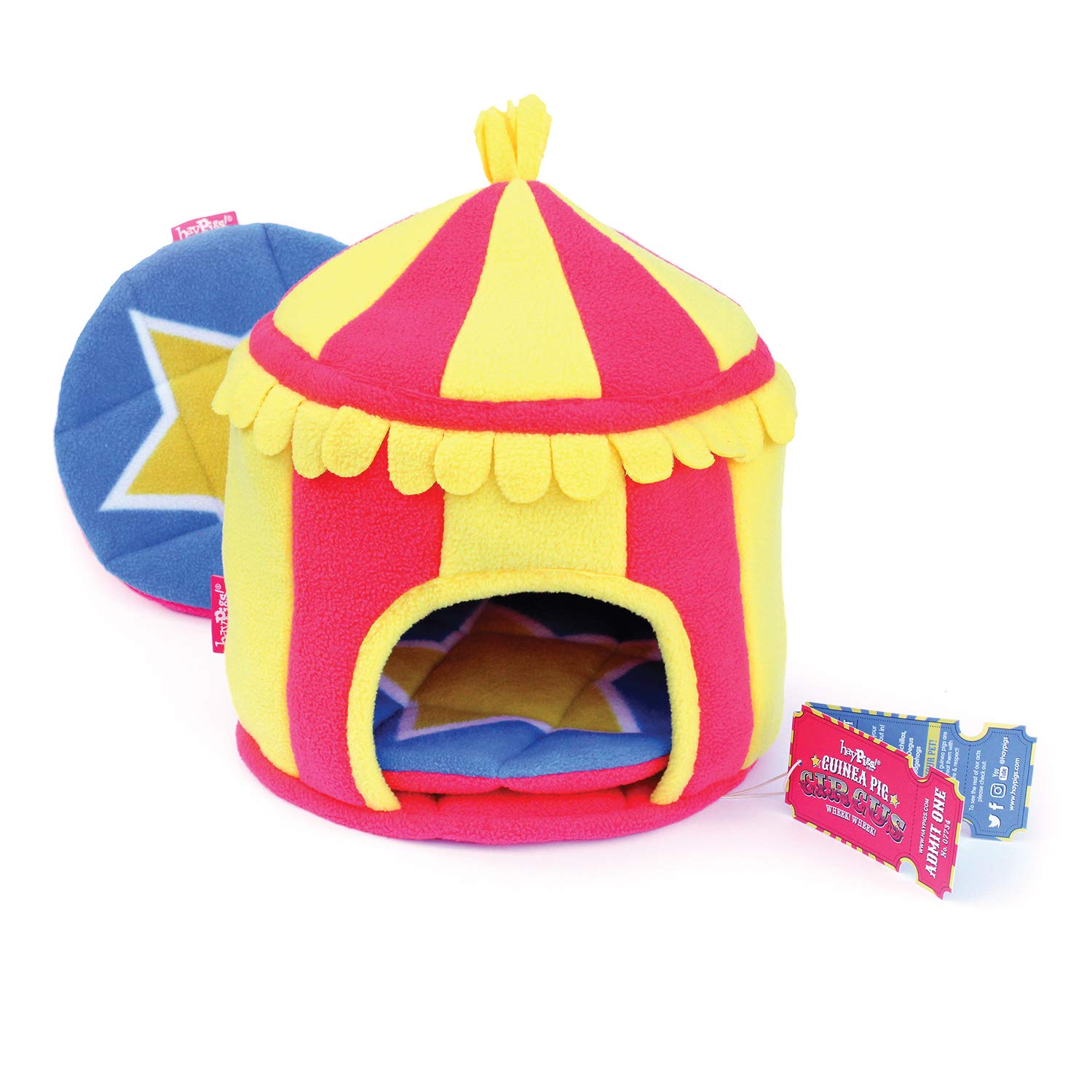 HAYPIGS Guinea Pig Toys and Accessories Circus Themed Fleece HIDEY