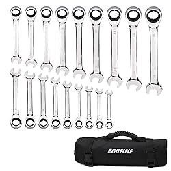 Egofine 18pc Metric Wrench Set, 6 mm - 24 mm Chrome