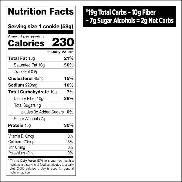 QUEST NUTRITION CINNAMON BROWN BUTTER PROTEIN COOKIE, 15G PROTEIN, 1G SUGAR, 2G NET CARBS, KETO FRIENDLY, HIGH PROTEIN, LOW CARB; 12 COUNT