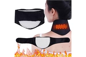 FUJIUIA 1 Pc Neck Support Brace Strap Adjustable Self Heating Neck Stretcher Warm Neck Guard Protector Magnetic Warm Belt