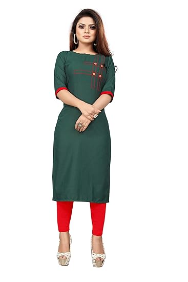 Women Solid Khadi Cotton Straight Kurta