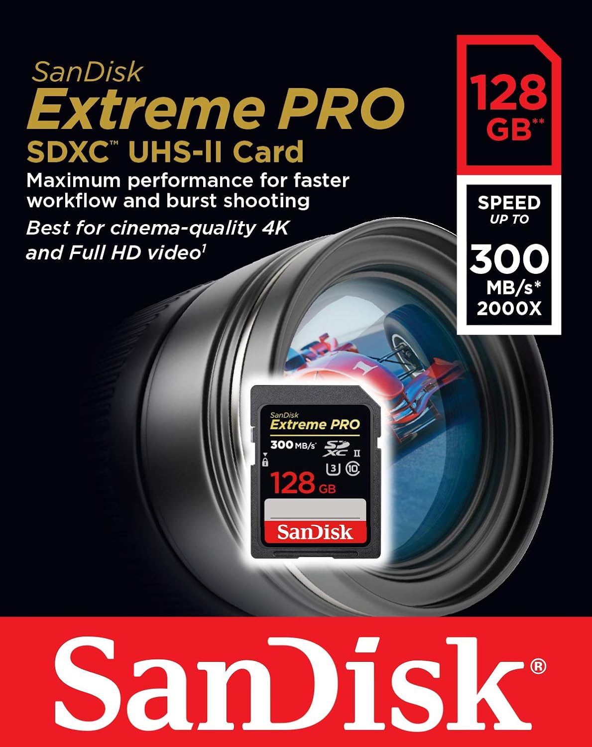 Tarjeta De Memoria Sandisk Extreme Pro Sdxc De 128 Gb Las Tarjetas M s
