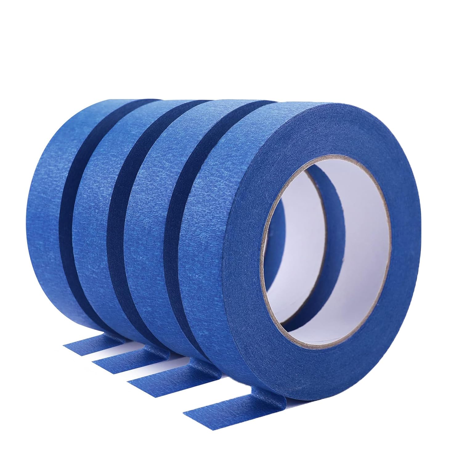 June tech Painter's Masking Tape 24mm x 20m, Decorating Masking Tape for Painting and Renovations, 4 x Blue Decorators Tape for Painting and Decorating, Indoor & Outdoor, Sticks Well (Dark Blue)