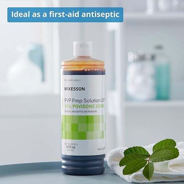 MCKESSON PVP PREP SOLUTION USP, 10% POVIDONE-IODINE, 16 OZ, 1 COUNT