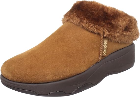 skechers suede clogs