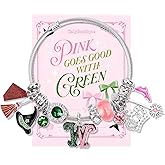 CelyBoutique Witch Bracelet, Pink and Green Bracelet, Merch Witch Stuff Gift for Women Galentine's Day Gifts, Witch Jewelry Accessories for Fans