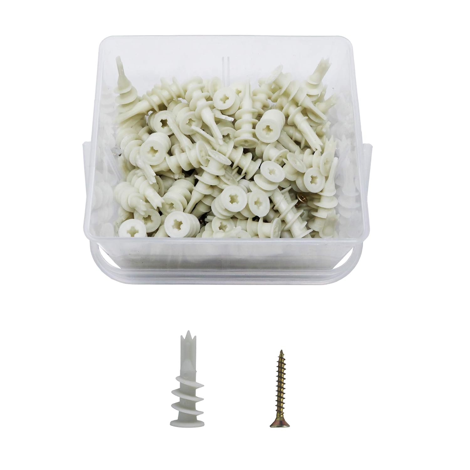 Orgrimmar Nylon Self Drilling Plasterboard Fixings Raw Plugs 14x41mm