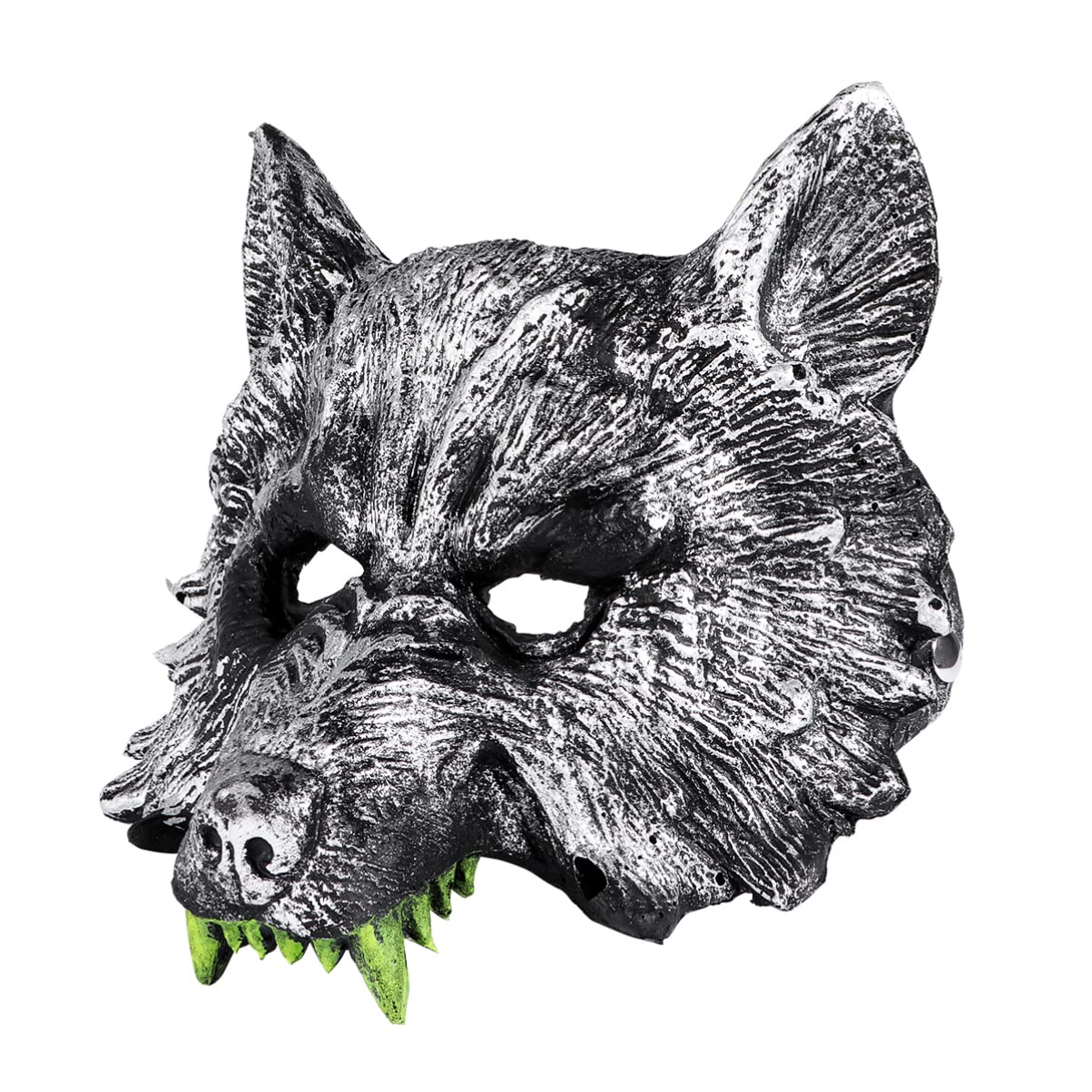 TOYANDONA Wolf Mask Halloween Half Face Werewolf Mask Animal Masquerade Mask for Cosplay Costume