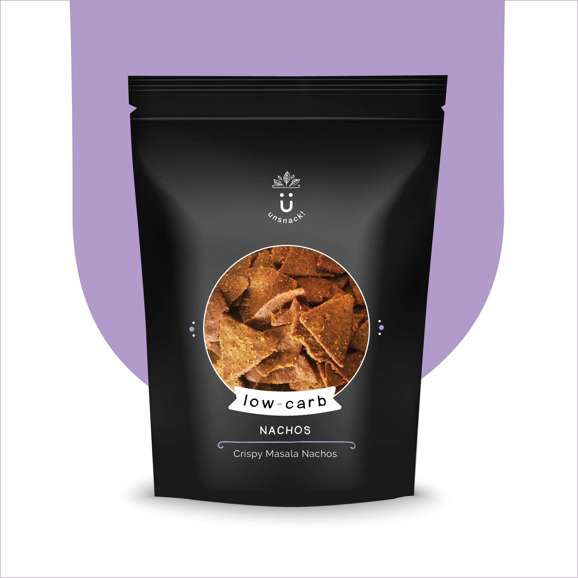 Unsnack - Low Carb Nachos (150g) | Crispy and Crunchy Masala Nachos