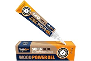 WOLDOCLEAN Super Glue Gel for bonding Wood, Oak, Board, Table, Chair, Furniture - Water-Resistance, withstands Exposure to Water, Sun, and Extreme temperatures