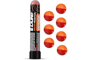 X DUKE Duke Extreme Non-Lethal 68 Caliber Projectiles OC Spray Balls, Pepper Spray Self Defense Balls, Pepper Spray Balls, 68 Caliber Self Defense Balls, Non Lethal Ammo (1% OC+4% PAVA - 7 Count)