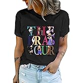 Graphic Tees for Women - Music Festival World Tour Top Cat Shirt Fan Casual Letter Print Country Concert Outfits
