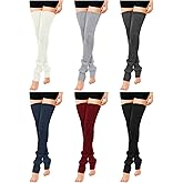 Giegxin Winter Thick Thigh High Leg Warmers 35.5 Inch Extra Long over Knee Knitted Leg Warmers Warm Footless Socks for Women