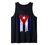 Havana Shirts for Men Bandera de Cuba Distressed