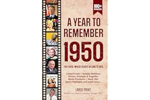 A Year To Remember 1950 History Book: A Nostalgic Tribute for the Radio Babies with Heartfelt Memories of 1950 – An Ideal Gift for Birthdays, Anniversaries, and Special Occasions