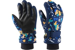 Kids Winter Gloves Warm Ski Snow Mittens Cold Weather for Girls Boys Toddler