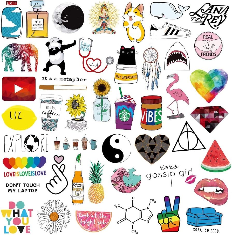 50 Stück Autismus-Bewusstsein Aufkleber - Vinyl Sticker Wasserdicht