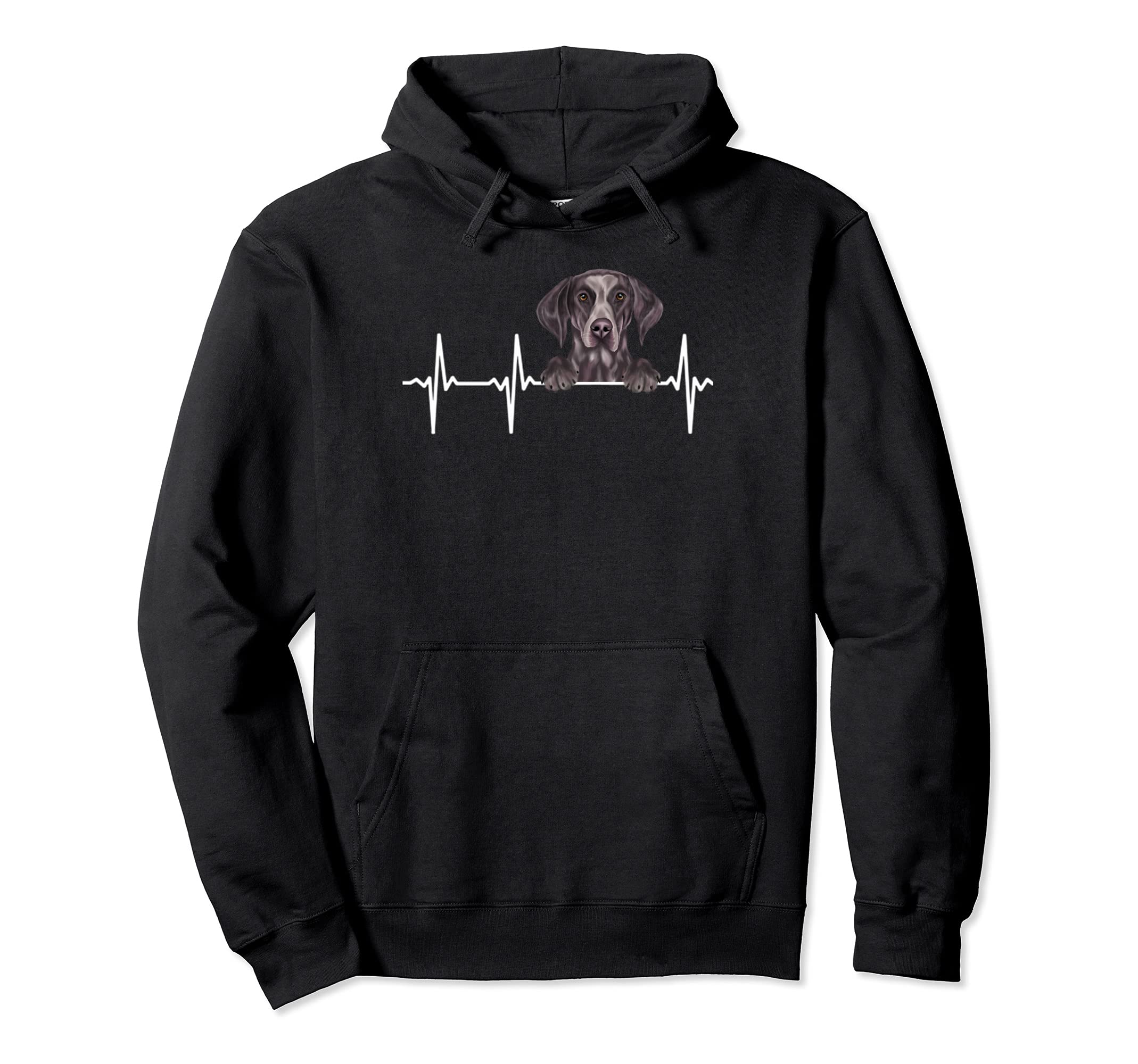 Funny Dog Heartbeat For German Shorthaired Pointer Lovers Pullover Hoodie