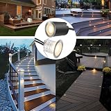 SMY Lighting 10 Pack Deck Lights 12V IP67 Warm White | Ø32mm Protect Shell view 5