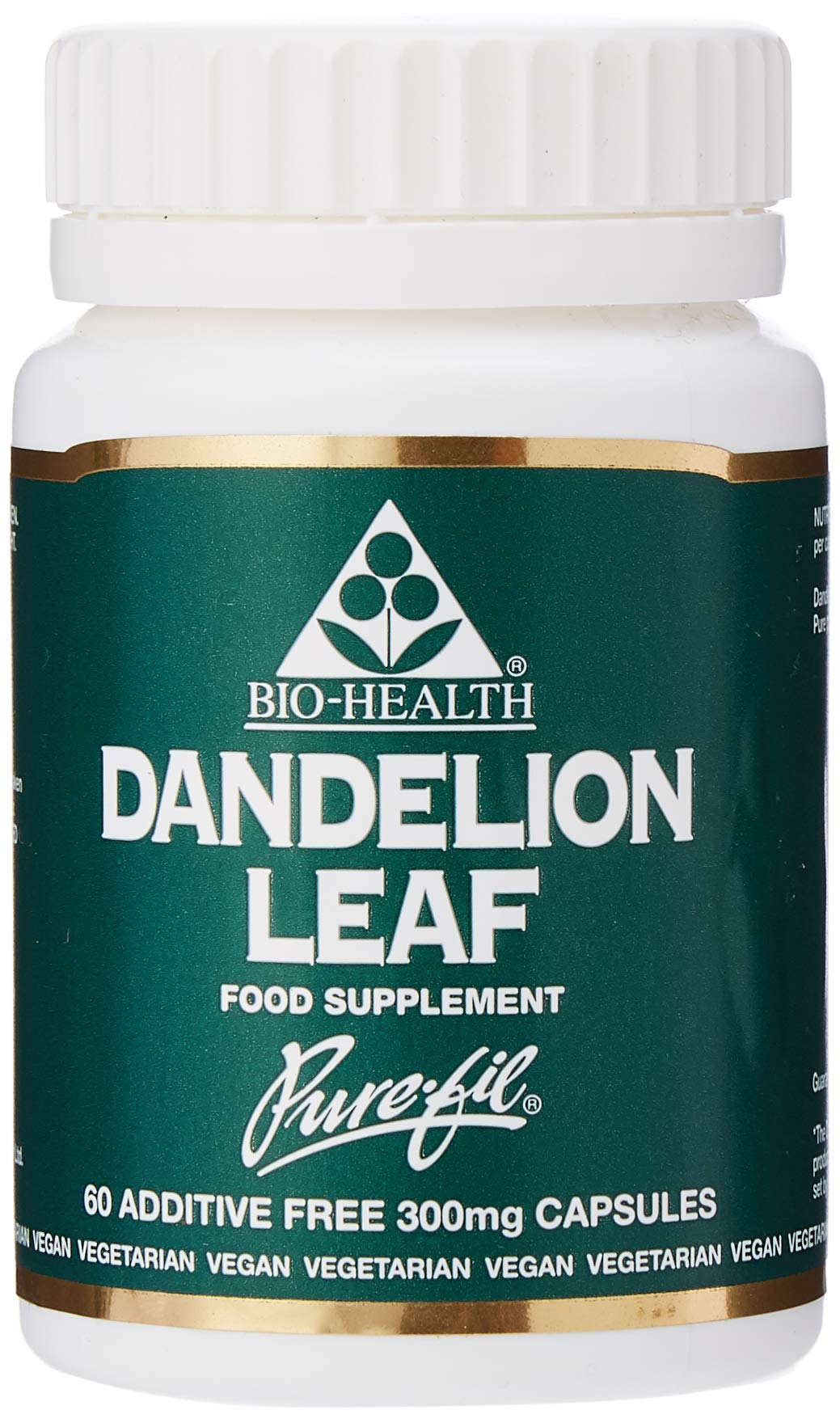 Bio-health 300 mg Dandelion Leaf 60 Capsules, 300mg
