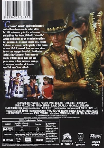 Crocodile Dundee Fr Import Amazon De Hogan Paul Faiman Peter Hogan Paul Dvd Blu Ray