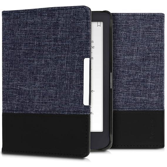 kwmobile Tolino Shine 3 Hülle - Canvas eReader Schutzhülle Cover Case für Tolino Shine 3