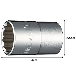 TONE Socket 12-Point 4D-17.5 1/2" Inch Drive 17.5mm