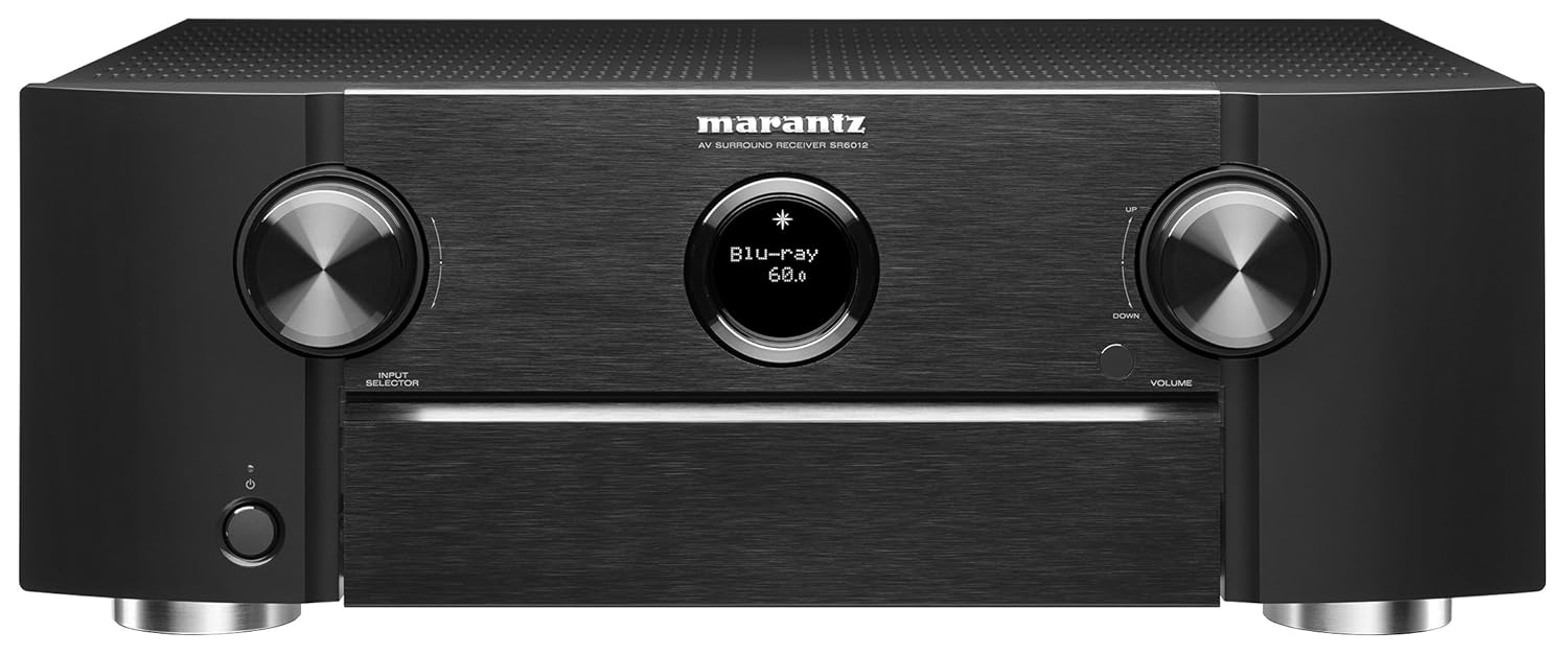 Marantz SR6012 9.2 Channel Full 4K Ultra HD Network AV Surround Receiver with HEOS black, Works with Alexa