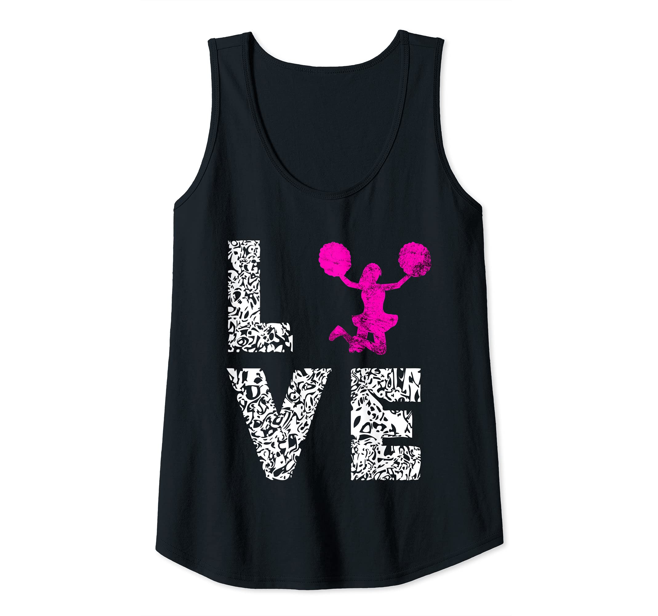Womens Cheerleading Dancing Cheer Team Love Choreography Tank Top